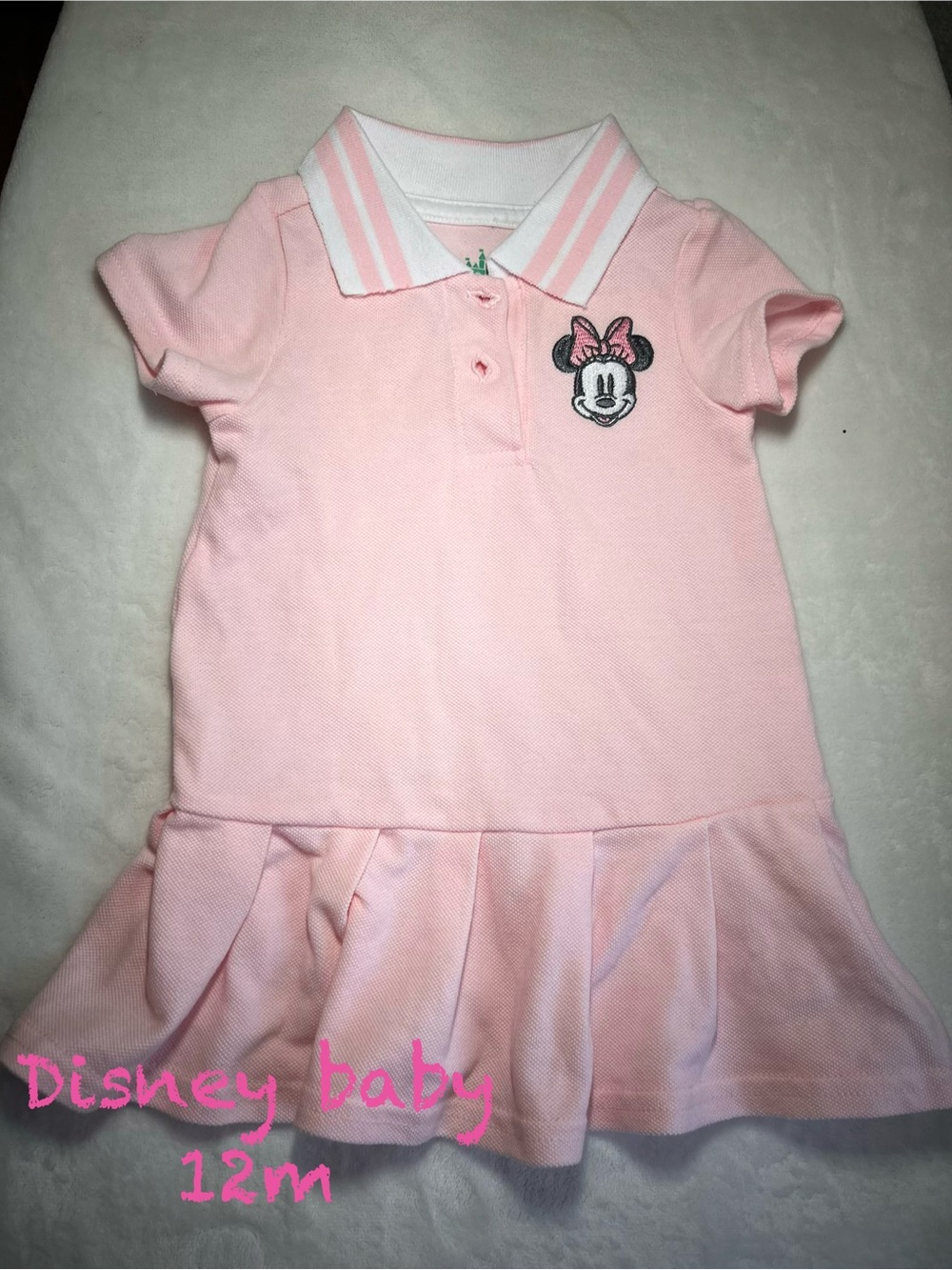 Disney Pink Minnie Mouse Polo Dress